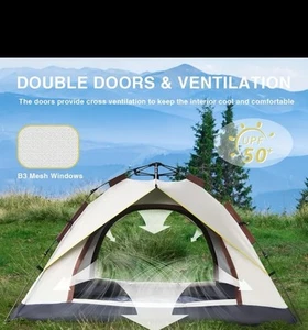 Dome Tents Pop Up Camping TentAutomatic Camp 2-3 Person 3-4 - Picture 1 of 4
