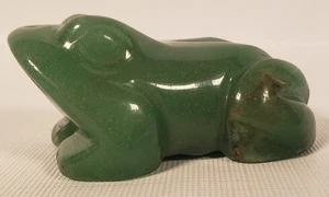 Frog Sculpture Nephrite Jade Hand Carved  2.75" A89. - Bild 1 von 9