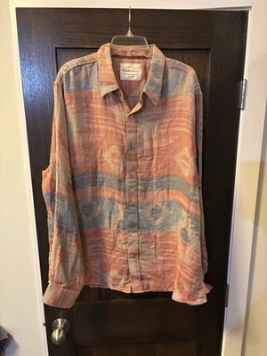 Weatherproof Vintage Shirt Mens XXL Southwestern Aztec Button Up Long Sleeve - Image 1 of 3