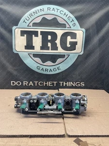 11-15 Kawasaki Ninja ZX-10R Throttle Body with Fuel Rail 16163-0722 49056-0024 - Bild 1 von 11