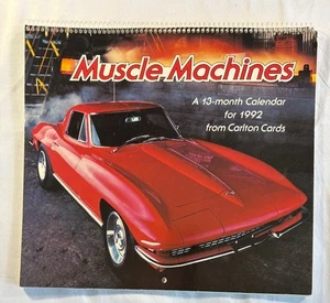 Vintage Muscle Machines 13 Month Calendar for 1992 from Carlton Cards - Imagen 1 de 9