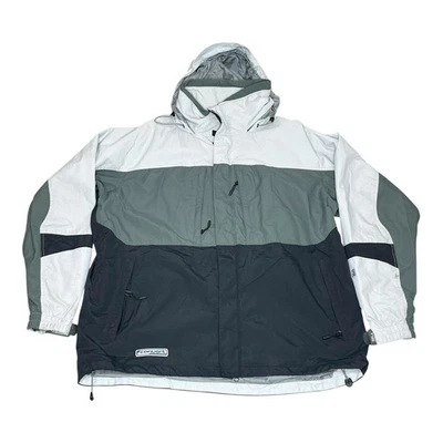 VINTAGE Columbia Core Jacket Mens XL Gray Green Black Interchange Hooded Convert - Image 1 of 4