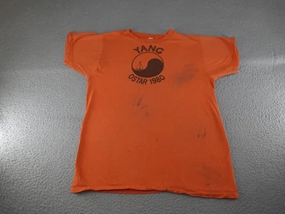 Camisa de Vela Vintage Para Hombre Mediana Naranja Años 80 Ostar 1980 Carrera Competición EE. UU. Foto 1 de 4
