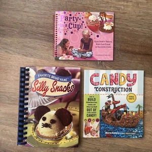 Lot Of 3 Party, Snacks, Candy Construction Cookbooks Fun Creative Ideas - Picture 1 of 8