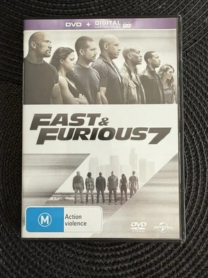 Fast & Furious 7 (DVD, UV, 2015) Region 4. Ultraviolet. Tested - Image 1 of 4