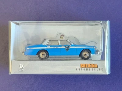 1/87 HO Scale Brekina Chevrolet Caprice, New York Police NYPD, BRE19704 - Image 1 of 4