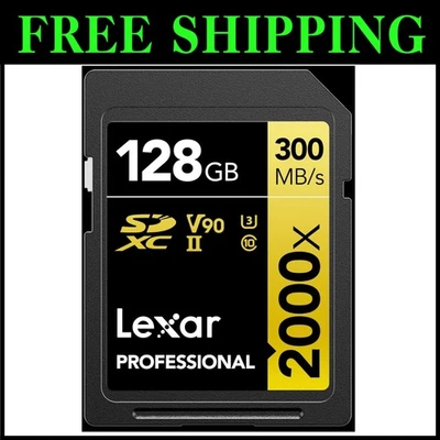 128GB SD Card for Cinema-Quality Video Cameras - U3, 300MB/s - Image 1 of 4