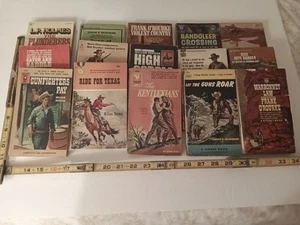 Vintage 1950's 60's Western Paperback Lot of 15 - Picture 1 of 8