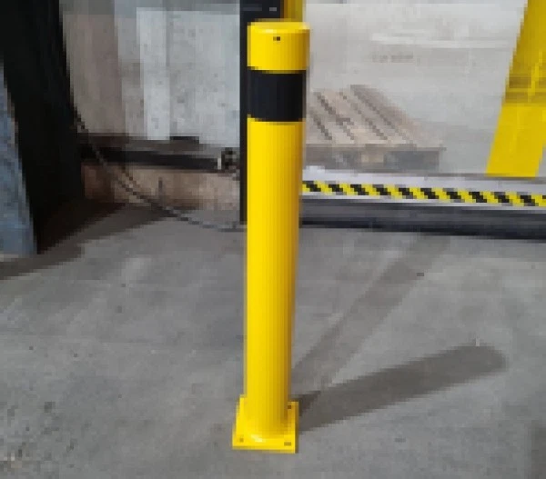 HINKEN Absperrpfosten, Rammschutz Poller 12cm Durchmesser Anfahrschutz Poller 1m