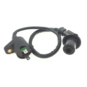 Motorbike / Scooter Ignition Coil 2 Pin + HT Lead & Spark Plug Cap BNIB New - Picture 1 of 2