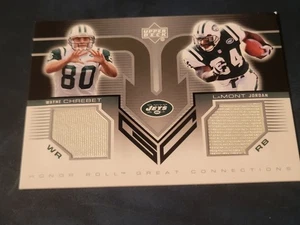 2002 Upper Deck Honor Roll Great Connections LaMont Jordan Wayne Chrebet #GC-CJ - Bild 1 von 9