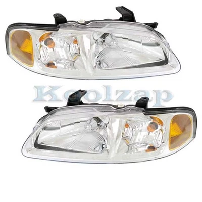 Juego de pares de faros delanteros con bombilla para 00-01 Sentra 1,8 L/2,0 L Foto 1 de 4