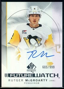 2024-25 SP Authentic Future Watch Autograph RC #165 Rutger McGroarty 605/999 - Picture 1 of 2