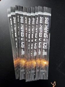 Gold Handheld Large 16” Sparklers 10 x Packs of 5 = 50 pieces - Picture 1 of 1