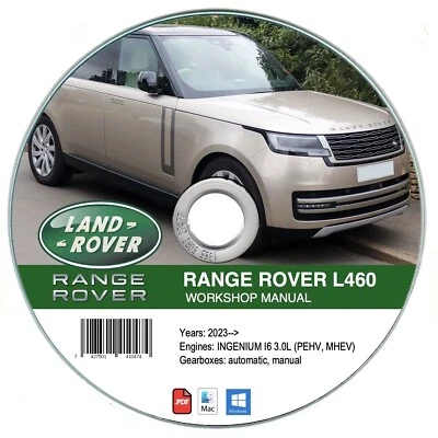 Range Rover L460 - Fth Gen. (2021—>)  manuale officina riparazione su cd - Immagine 1 di 4