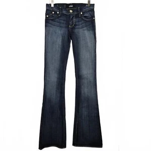 Pantalones de mezclilla Rock And Republic para mujer 24 tiro bajo acampanados lavado oscuro rosa estrás - Imagen 1 de 13