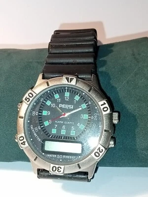 Orologio Subacqueo 50 M Pepsi Vintage Anni 90 - Immagine 1 di 4