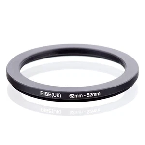 RISE(UK) 62mm-52mm 62-52 mm 62 to 52 Step down Ring Filter Adapter black - Picture 1 of 3