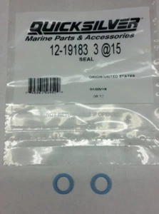 Alpha, Bravo, Mercury OEM Drain Plug Screw, Washer, Seal, Gasket, 2 Pack 19183 - Picture 1 of 2