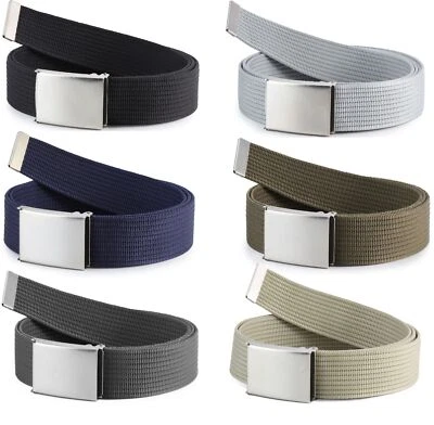 Ladeheid Herren Gürtel Stoffgürtel Sackleinen Männlich Gurtband Erwachsene