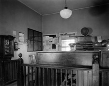 Police Station East Rockaway Long Island-Interior-Lieutenant- New York Old Photo