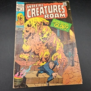 Marvel Where Creatures Roam Glop #7 July 1971 - Picture 1 of 19
