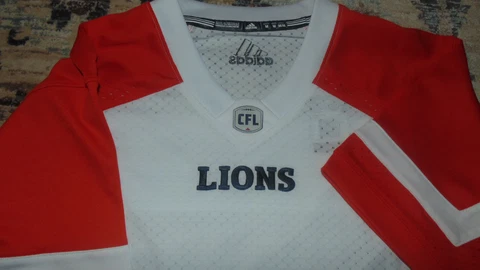 BC LIons CFL Adidas Jersey Mens Size Large NEW Cover
