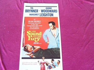 Póster de la película 1959 del siglo XX, "THE SOUND & THE FURY" Yul Brenner-J. Woodward - Imagen 1 de 1