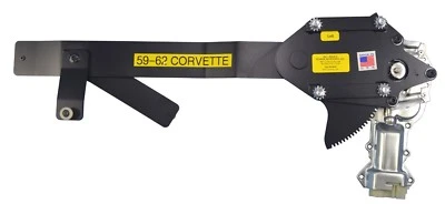 Kit de janela de energia 1959-62 Chevrolet Corvette, dianteiro com interruptores de porta cromados - Imagem 1 de 2