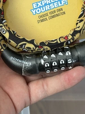 Kids Schwinn Purple Emoji Bike Combo Lock Symbol Combination Steel Fabric Cover - Image 1 of 4