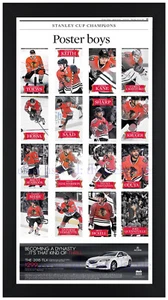 2015 Stanley Cup Finals Champions Chicago Blackhawks Newspaper Print Framed! PB - Picture 1 of 1