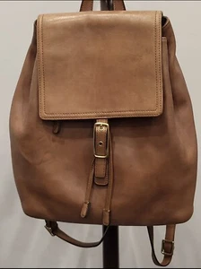 COACH 9827 Legacy West Hampton Tan Leather Backpack Day Pack Purse Vintage - Picture 1 of 7
