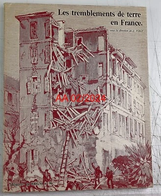 Les tremblements de terre en France 1979 BRGM cartes et tableaux - Photo 1/4