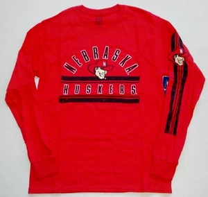 NEBRASKA CORNHUSKERS PROEDGE LONG SLEEVE T SHIRT MEN'S M L XL NWT RED COTTON - Picture 1 of 1