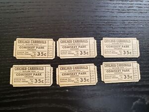 1950 Chicago Cardinals  Football Ticket/parking Stubs, Comiskey Park 