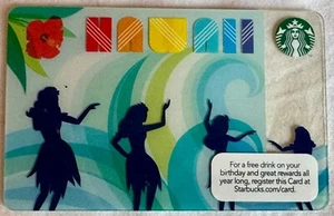 HAWAII Rainbow Starbucks Card, um 2004, unbenutzt ohne Guthaben - Bild 1 von 1