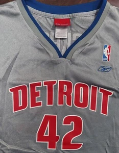 Detroit Pistons Jersey Vintage Y2K NBA #42 Stackhouse Nike Basketball Size 2XL - Picture 1 of 4