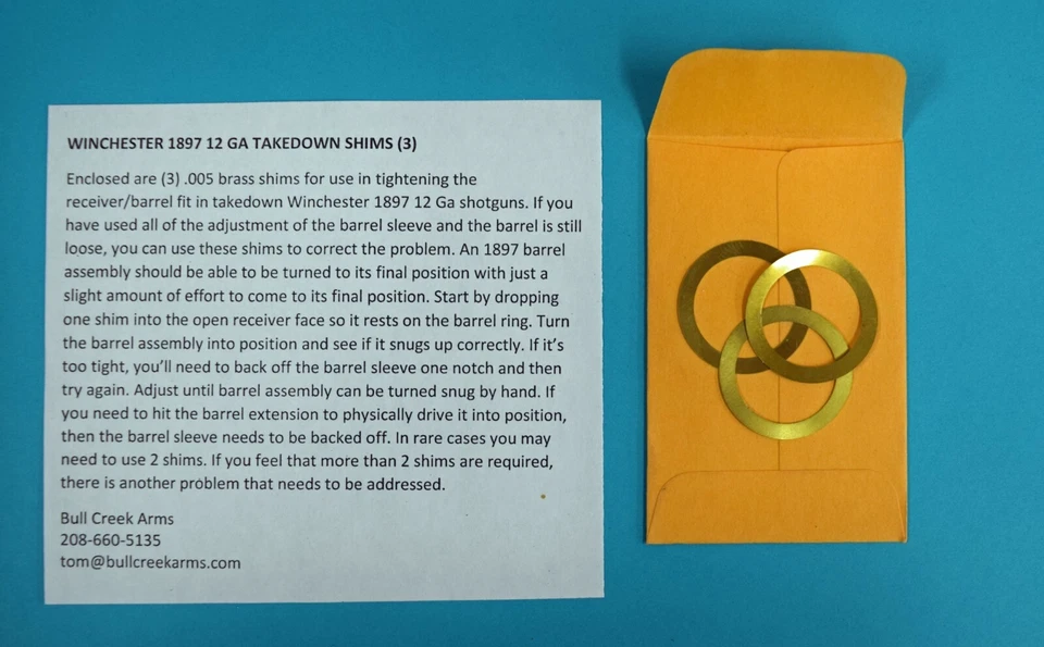 Cuñas de cañón de escopeta Winchester 1897 Foto 1 de 1