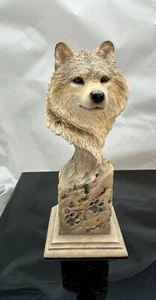 Mill Creek Studios #38230 Wolf "Scout" Skulptur von Slockbower Kopf Figur Vintage - Bild 1 von 18