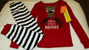 Gymboree Making Spirits Bright Reindeer Christmas pajamas pjs gymmies NWT girl 6 - Picture 1 of 2