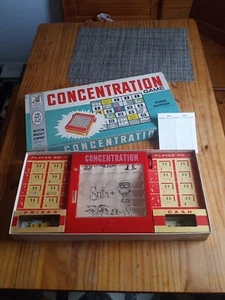 1962 Concentration Board Game 3rd Edition Milton Bradley  - Picture 1 of 9