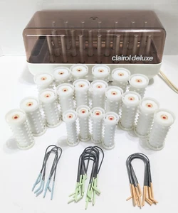 CLAIROL DELUXE Model C-40 Hot Rollers Lockenwickler + Clips Vintage getestet - Bild 1 von 14