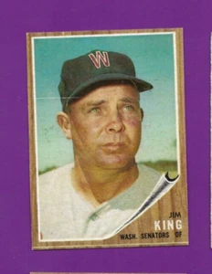 1962 Topps baseball card #42 Jim King Washington Senators EXMT+ - Picture 1 of 2