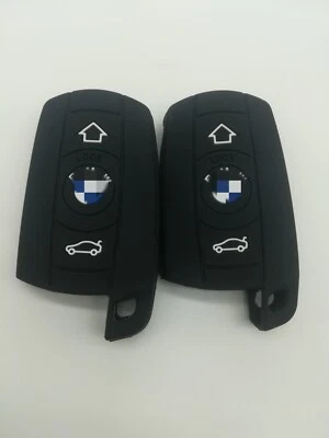2pcs Fob key Cover for BMW X5 X6 128i 328i 528i Z4 M5 M6 KR55WK49127 KR55WK49123 - Image 1 of 3