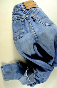 Vintage Levis 17505 Damen 505 JEANS W23 L29 GRÖSSE 4 Ribcage hoher Bund Reißverschluss 501 - Bild 1 von 12