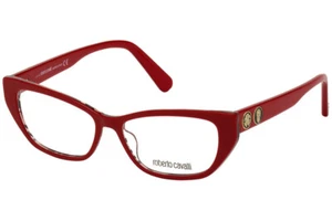 Roberto Cavalli RC5108 068 Red Cat Eye Plastic Eyeglasses Frame 52-14-140 5108 - Picture 1 of 4
