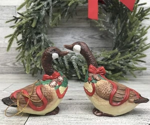House Of Lloyd Kanadier Gänse Vintage Ornamente Weihnachten um die Welt Set/2 - Bild 1 von 4