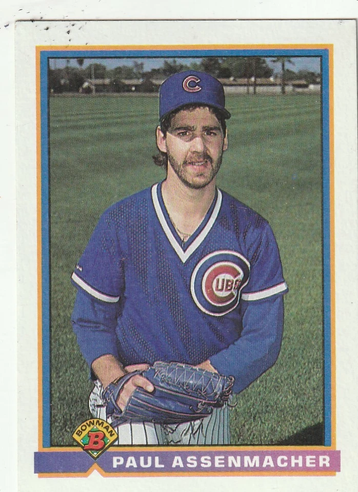 FREE SHIPPING-MINT-1991 Bowman Paul Assenmacher #431 CUBS PLUS BONUS CARDS - Image 1 of 1
