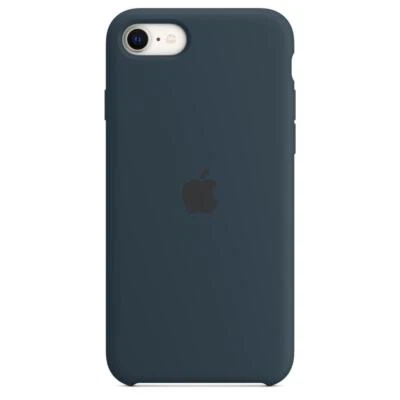 Genuine Apple iPhone 7, 8 & SE (2nd & 3rd Gen) Silicone Case / Cover  Abyss Blue - Image 1 of 4