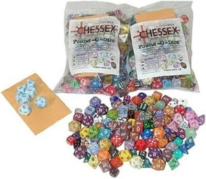 🎲 Chessex Pound-O-Dice Replacement Set Games All Sizes Colors and Types - Picture 1 of 5